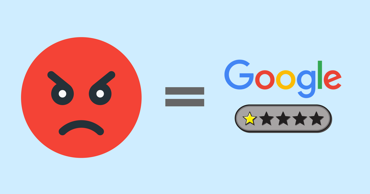 replying to a negative customer review can get you a 1 star